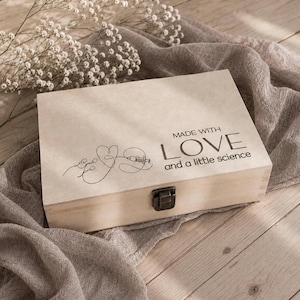 Gemaakt met liefde en een beetje wetenschap IVF-cadeau | IVF-zwangerschapsaankondiging | Babyherinnering | Vruchtbaarheidsreis | IVF Miracle Baby