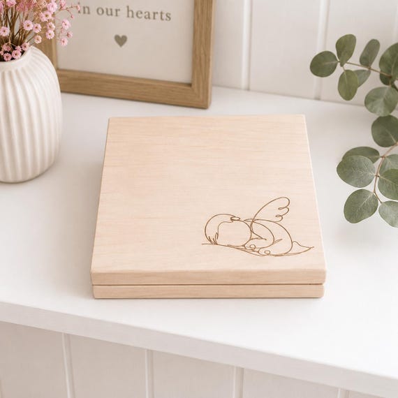 Angel Baby Memorial Gift | Personalised Baby Loss Ultrasound Keepsake | Miscarriage Keepsake | Pregnancy Loss Remembrance | Baby Memorial