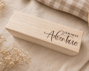 Our Next Adventure Pregnancy Announcement Wooden Keepsake Box | Baby Reveal Gift | Grandparent Pregnancy Announcement | Baby Keepsake Box