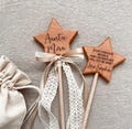 FAIRY GODMOTHER PROPOSAL godmother gift, personalised wooden godparents wand, will you be my fairy godmother,, Godparents gift