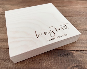 Miscarriage Keepsake Box, Angel Baby Memory Box, Baby Loss Pregnancy Test & Ultrasound Memory Box, Bereavement Gift