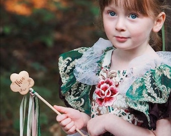 Baguettes magiques de fée de fleurs, baguette de proposition de fille de fleur, baguette magique de fée, cadeau de sac de fête, cadeau de souvenir, cadeau de grande soeur, cadeau de mariage, cadeau d'enseignant
