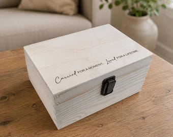 Carried For A Moment Loved For A Lifetime Memory Box | Miscarriage Gift | Baby Loss Keepsake | Pregnancy Loss Keepsake Box | Angel Baby