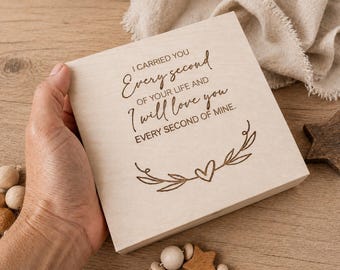 From Grief to Healing, Miscarriage Keepsake Box, Angel Baby Memory Box, Baby Loss Pregnancy Test & Ultrasound Memory Box, Bereavement Gift