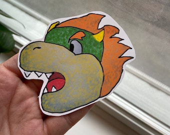 Bowser sticker | Character sticker | Laptop sticker | Journal sticker | Water bottle sticker | WATERPROOF | @paintingonclouds
