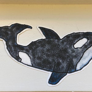 Killer whale sticker | Animal sticker | Laptop sticker | Journal sticker | Water bottle sticker | WATERPROOF | @paintingonclouds