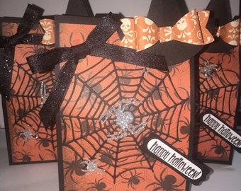 Halloween favors Halloween treat box witch favor Halloween spider with favor bag 10CT
