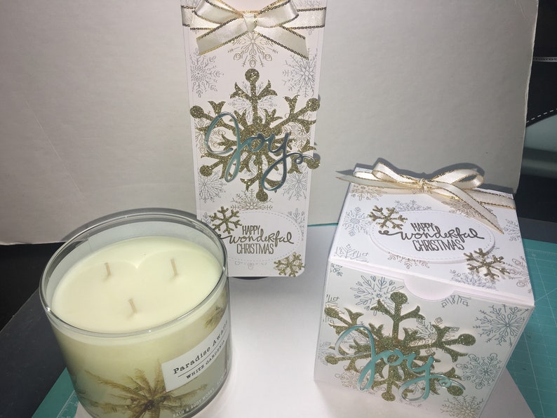 Joy treat box Joy Christmas favors Christmas treat box 10 ct