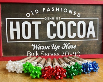 Bulk Office Holiday Gifts, Bulk Gifts for Employees, Holiday Gifts for Coworkers, Holiday Gifts for Clients, Hot Cocoa Tubes, Bulk Wedding