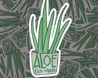 Aloe Govnah Sticker: Weatherproof Vinyl Decal