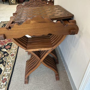 Vintage Antique Game Table and Chairs