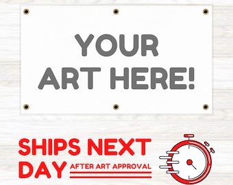 Custom 5' x 3' 13oz Vinyl Banner | SHIPS NEXT DAY after art approval | Pittsburgh