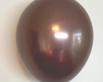 Truffle Reflex Brown 11 inch Chrome Brown Latex Fall Chocolate Balloon Bridal Shower Baby Shower Cigar Party Dirty Thirty Party Bachelorette