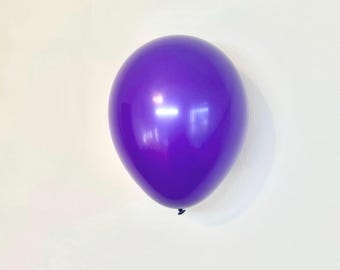 Purple Balloons, Dark Purple Balloons, 11 inch Latex Balloons, Baby Shower Balloons, Wedding, Anniversary - Birthday Balloons