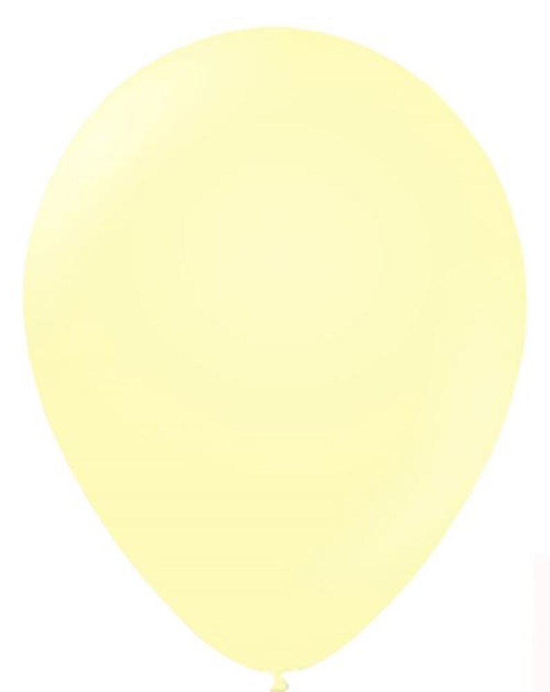 Globo amarillo pastel de 11 pulgadas, globo de látex mate, globo