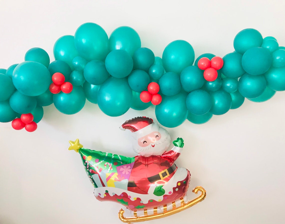 Christmas Balloon Garland Pearl Green Red Balloons - Etsy