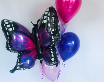 Butterfly Balloons - Butterfly Decorations -Enchanted Garden - Butterfly Garden - Woodland BalloonS - Butterfly Birthday - Butterfly Shower