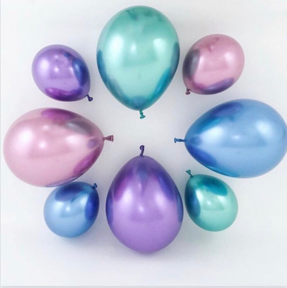 Mini Chrome Balloons Chrome 7 Inch Balloons Balloon Etsy