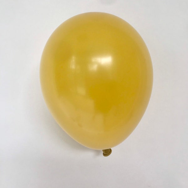 Mustard Balloons - 11 inch Latex Balloon - Yellow Balloon - Boho Birthday - Baby Shower Balloons - Fall Shower - Muted Rainbow