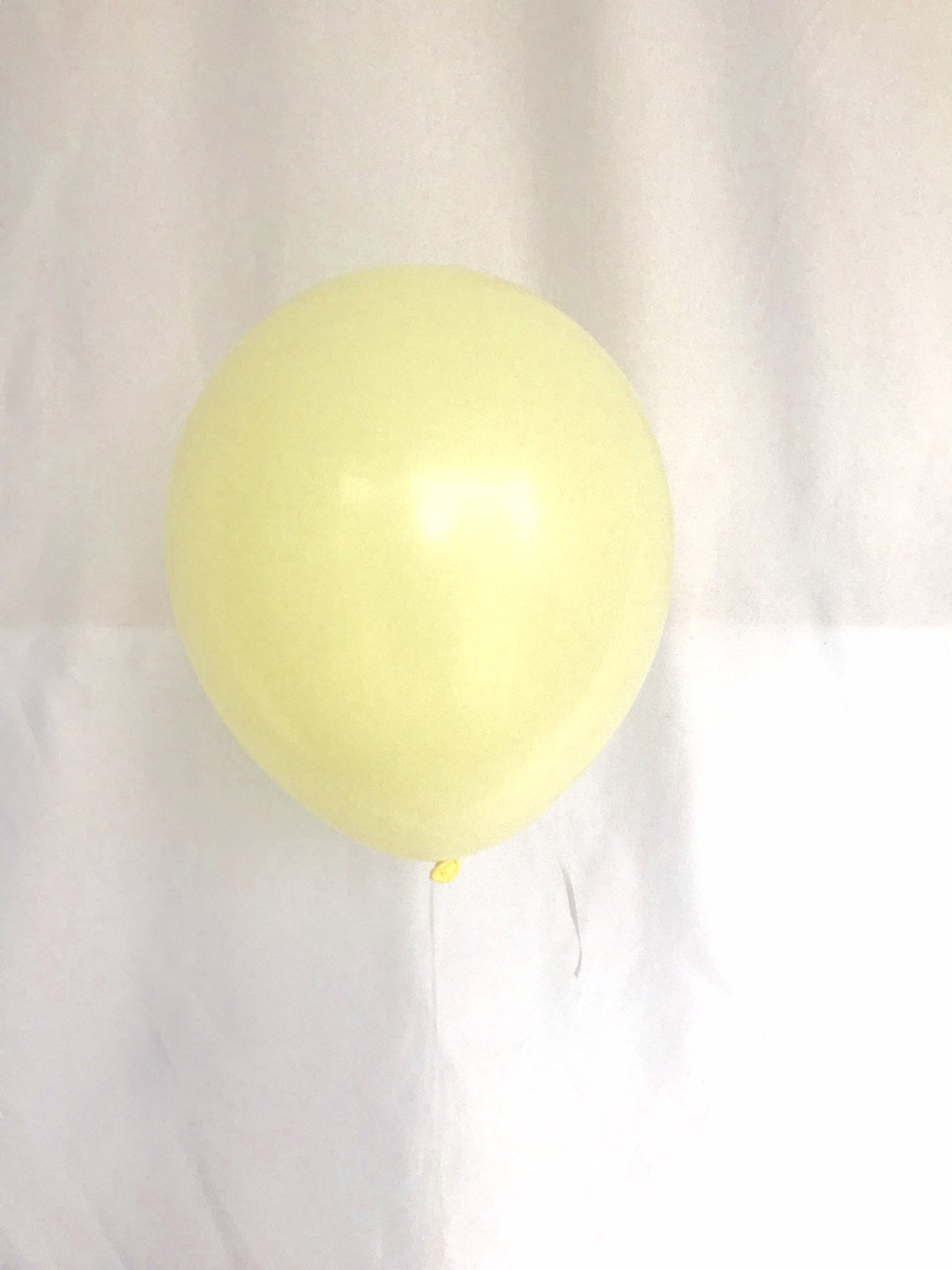 Pastel Yellow Balloons Matte Latex Balloon Baby Shower Etsy