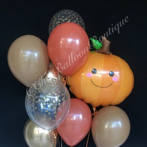 Little Pumpkin Balloon Little Pumpkin Baby Shower Little Pumpkin First Birthday Pumpkin Balloon Fall Balloons Fall Baby Shower