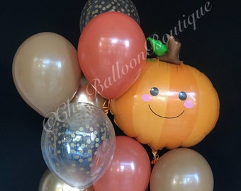 Little Pumpkin Balloon, Little Pumpkin Baby Shower, Little Pumpkin First Birthday, Pumpkin Balloon, Fall Balloons, Fall Baby Shower