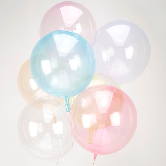 Clear Balloons Crystal Clear 18 Inch Self Sealing Balloons Round