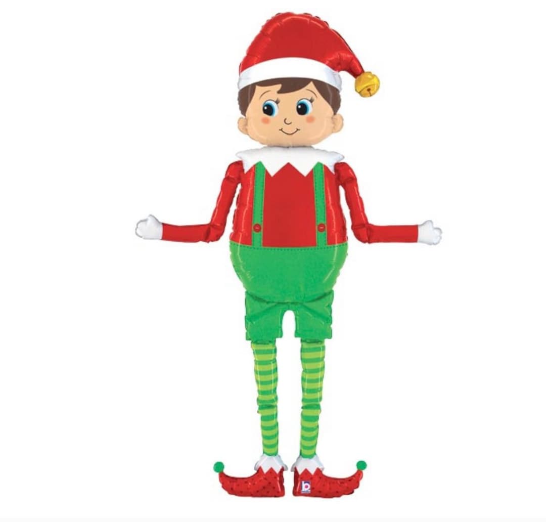 Elf Balloon 60 Inch Special Delivery Elf Onederland Etsy
