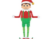Elf Balloon - 60 inch Special Delivery Elf - Onederland - Breakfast with Santa - Santas Workshop - Gingerbread House - Christmas Elves Il_170x135