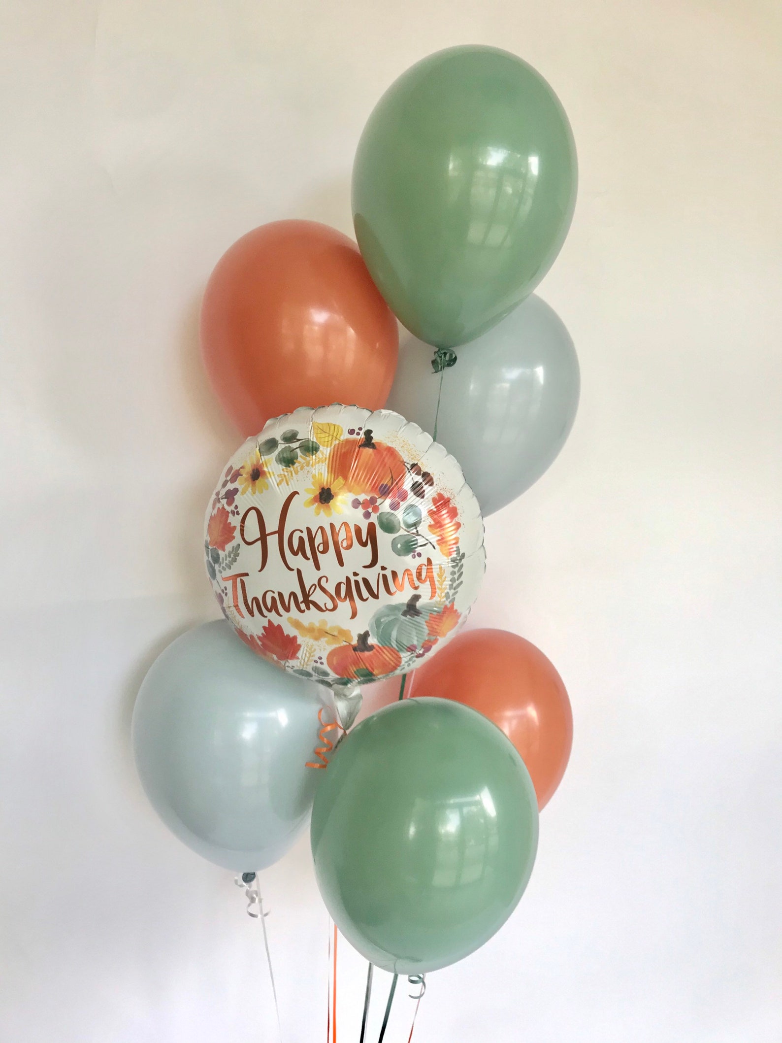 Thanksgiving Balloons Pumpkins Balloon Friendsgiving Decor Etsy