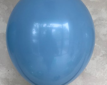 Light Blue Balloon, 11 inch Latex Balloons, Baby Shower Balloons, Its A Boy, First Birthday Balloons, Under the Sea - Baby Blue Balloon