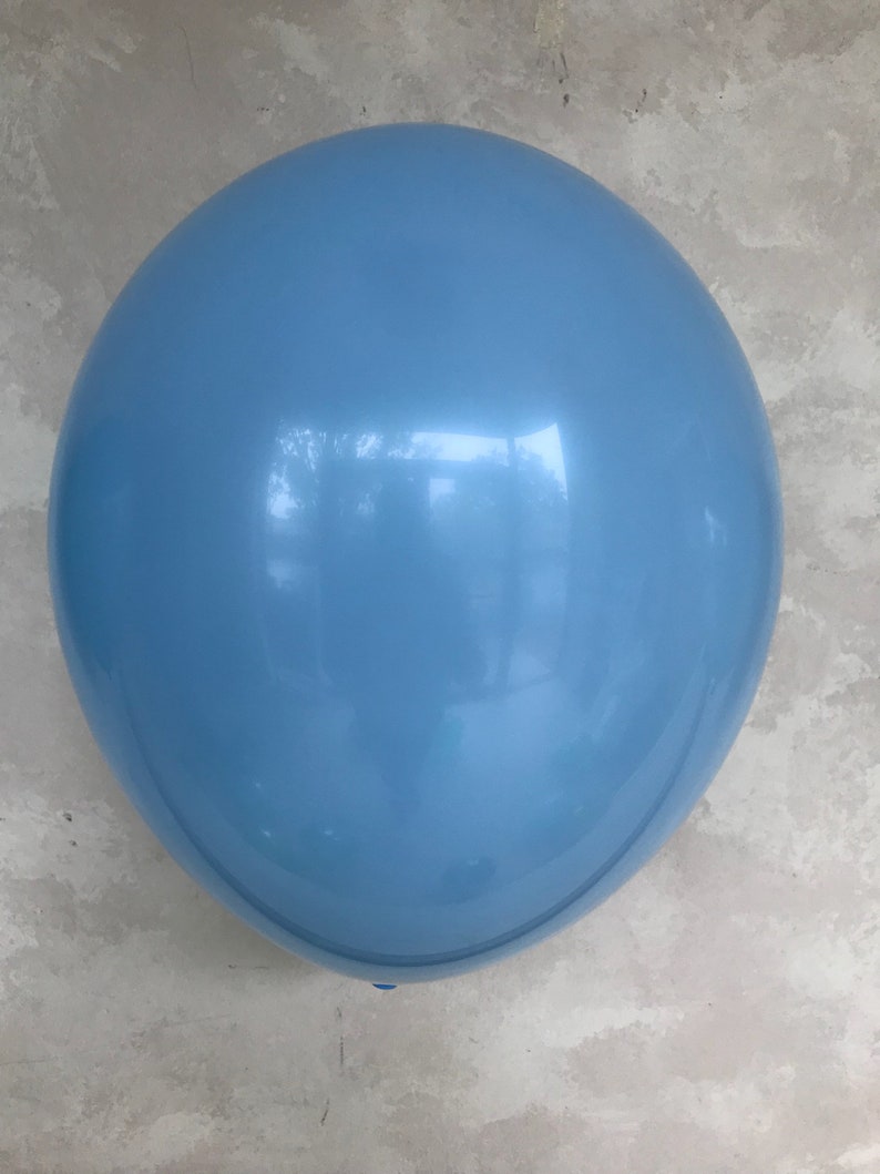 Light Blue Balloon, 11 inch Latex Balloons, Baby Shower Balloons, Its A Boy, First Birthday Balloons, Under the Sea Baby Blue Balloon image 1