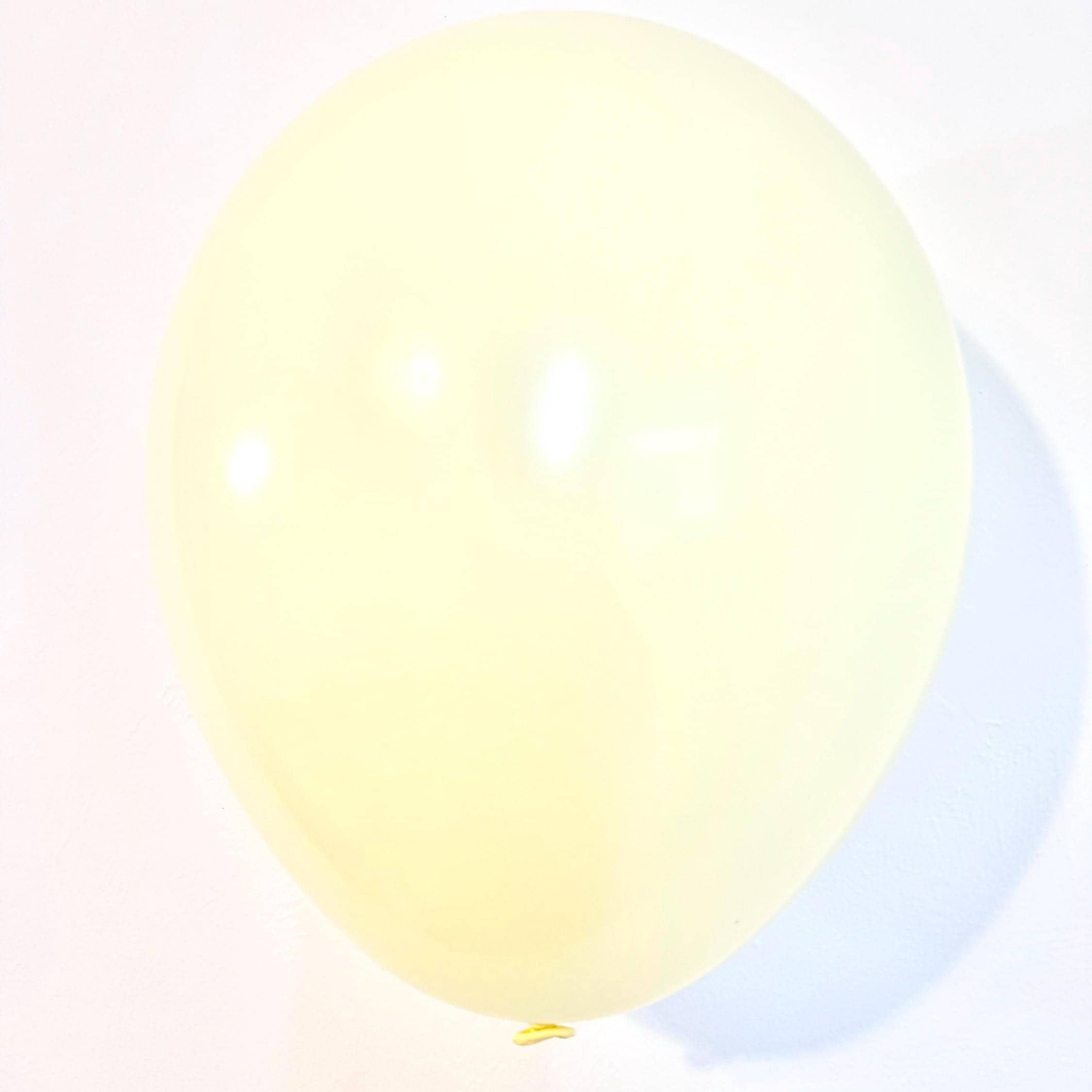 Pastel Yellow Balloon 11 inch Matte Latex Balloon Light Yellow Baby Shower Balloon Bridal Shower Ivory Wedding Pastel Yellow Decoration