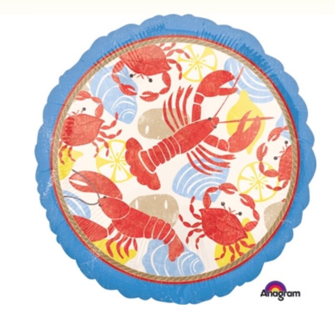 30 Pcs Crawfish Balloons - Lobster Theme Latex Balloons For Seafood Boil Party Decorations