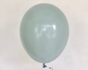 Pastel Grey Balloons - 11 inch Latex Balloons - Grey Balloons - Matte Grey Balloon Garland - Pastel Grey Shower - Fog Balloon - Boho Party