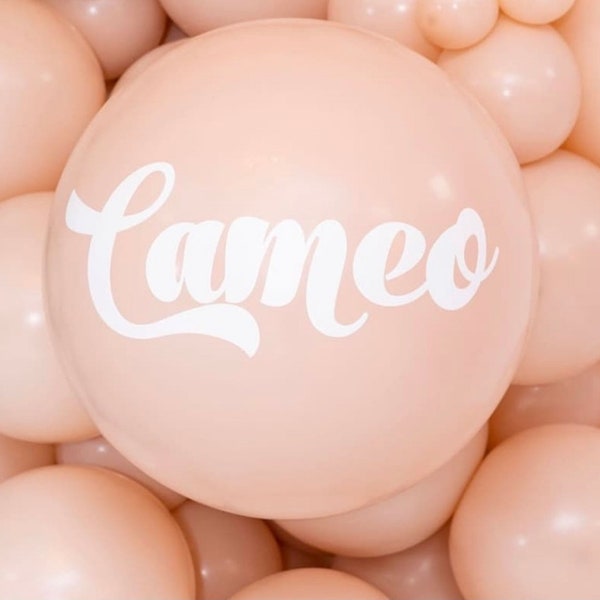 Cameo Balloons - 11 inch 24 inch Latex Balloons - Pastel Blush Balloons - Blush Balloon Garland - Blush Shower Decor  - Boho Blush Decor