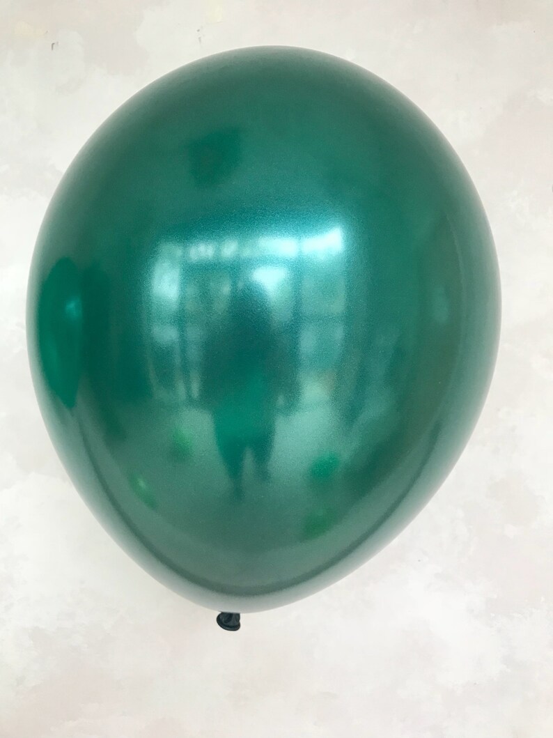 Forest Green Balloon 11 inch Latex Balloon Hunter Green Balloon, Woodlands, Camo Baby Shower Birthday Balloon Jungle image 1