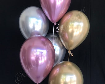 Pink and Gold Balloons - Bridal Shower Balloons - Birthday Balloons - Bachelorette Party - Sweets Party - Candy Theme Party - First Birthday
