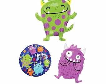Monster Balloons - Little Monster Party - Monster Birthday Party - Monster Mash - Our Little Monster - Monster Decorations - Monster Theme