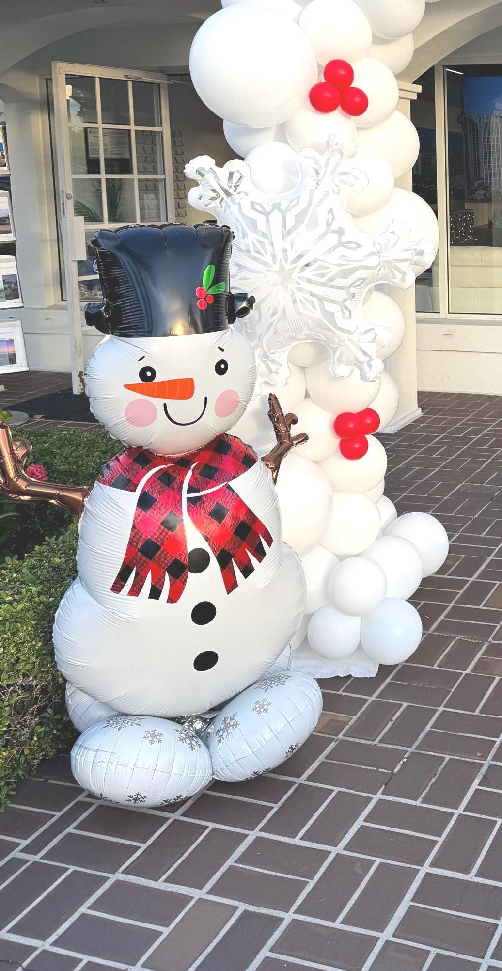 Giant Snowman Balloon Onderland 55 Inch Airloonz Balloon Winter