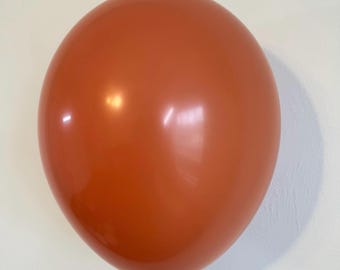 Burnt Orange 11 inch Balloon Set Pumpkin Balloons Rust Balloons Fall Baby Shower Fall in Love Bridal Shower Bachelorette Lil Pumkpin Decor