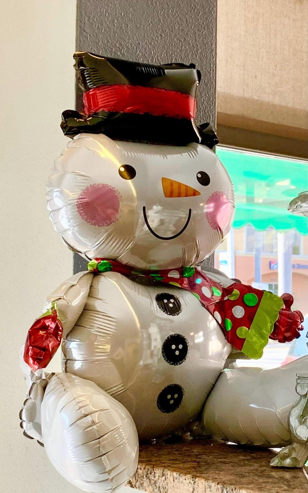 Navidad Mono Nieve NiÃ±a MuÃ±eco De Nieve Con Globos Y Periodico Monos