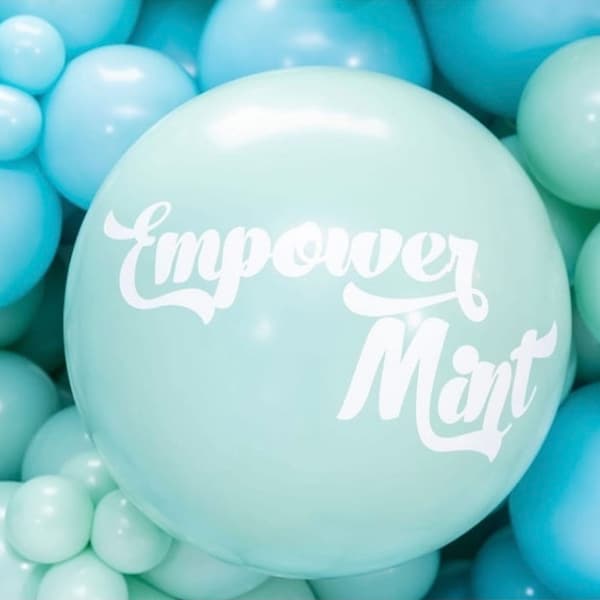 Empower Mint Balloons - 11 or 24 inch Latex Balloons - Sea Foam Green Balloons - Pastel Mint Balloon Garland - Sea Foam Shower - Boho Party