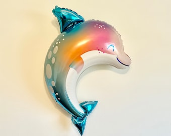 Dolphin Balloon Oneder Under the Sea Birthday Under the Sea Baby Shower Ocean Theme Party Dolphin Decorations Underwater Cute Baby Dolphin
