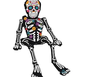 Day of the Dead Skeleton Balloon, Halloween Party Decoration