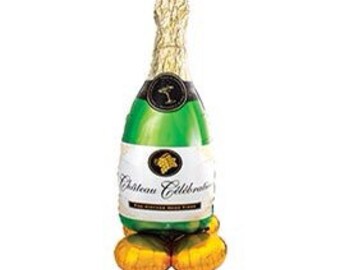 Large gonflable célébration bouteille champagne poule adulte fancy dress party 73cm