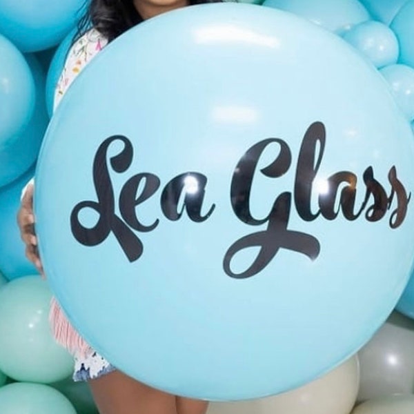 Sea Glass Balloons - 11 or 24 inch Latex Balloon - New Vintage Look Blue Balloon - Baby Shower Balloons - Boho Shower - Under the Sea Party