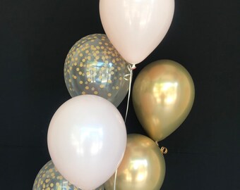 Blush Pink Balloons - Blush Bridal Shower - Baby Shower Balloons - Bridal Shower Decor - Blush Decorations - Wedding Balloons