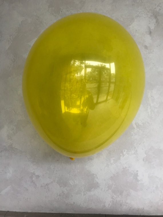 Citrine Yellow Balloon - 11 inch Jewel Latex Balloon - Lemon Squeezy - Lemon Balloons - Lemon Party - Yellow Balloons - Main Squeeze Il_570xn