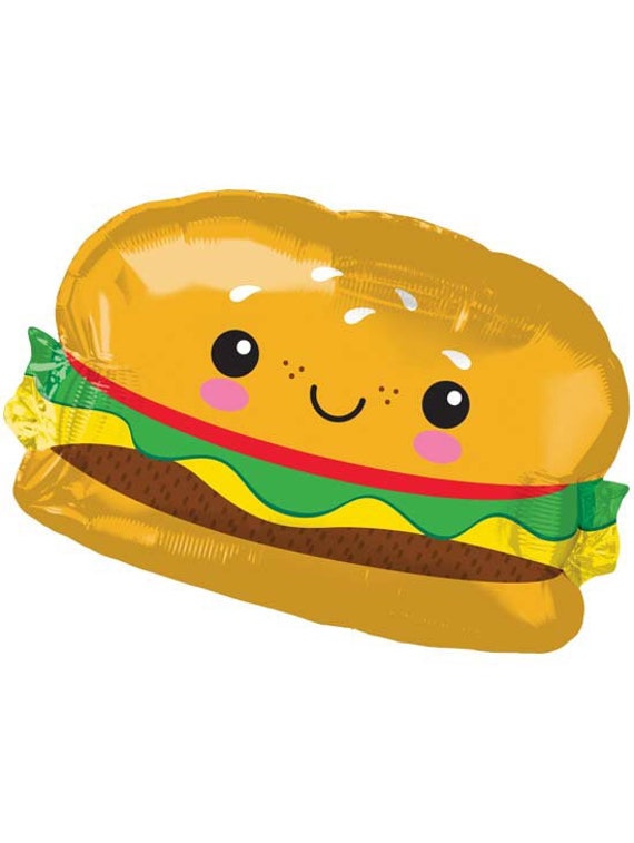 Hamburger Balloon - Burger Balloon - Baby Que - I DoBBQ - BBQ Baby Shower - Summer Party - Grill and Chill, Cookout, Pool Party Il_570xn